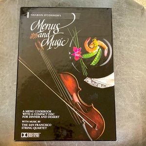 Menus and Music, Cookbook with CD for Dinner & Dessert by Sharon O’Connor’s